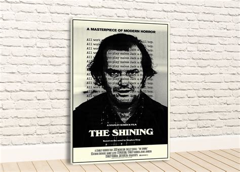 The Shining Jack Nicholson Vintage Movie Poster Canvas Wall | Etsy