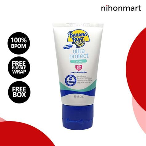 Jual Banana Boat Sunscreen Ultra Protect Faces Lotion Spf 50 60ml Di