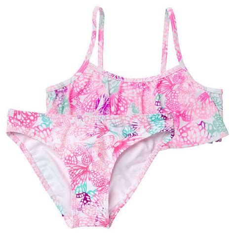 Piece Butterfly Frill Bikini Set Target Australia