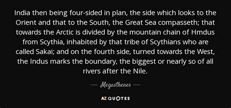 QUOTES BY MEGASTHENES | A-Z Quotes