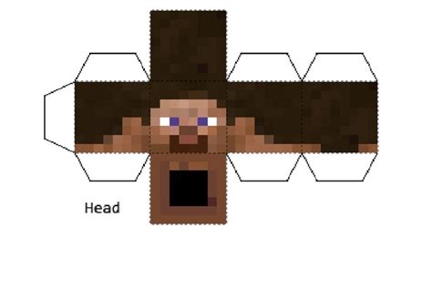 Steve head | Minecraft party | Pinterest | Papercraft and Minecraft