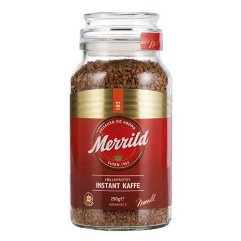Merrild Kaffe - Hele bønner, formalet & instant kaffe + tilbehør