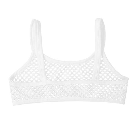 Women S Mesh See Through Bra Tops Sheer Bralette Lingerie Tank Crop Top Clubwear Ebay