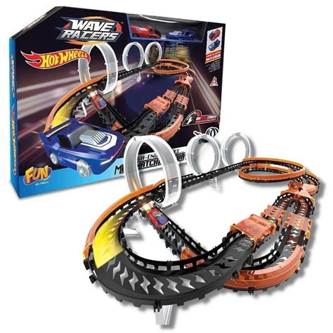 Brinquedo Pista Hot Wheels Carrinhos Sensor Wave Racers Submarino
