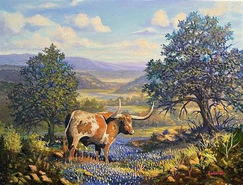 Texas Longhorn Paintings (Page #4 of 10) | Fine Art America