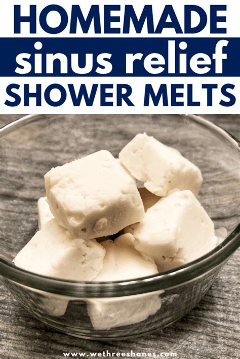 Diy Sinus Relief Shower Melt Aways We Three Shanes