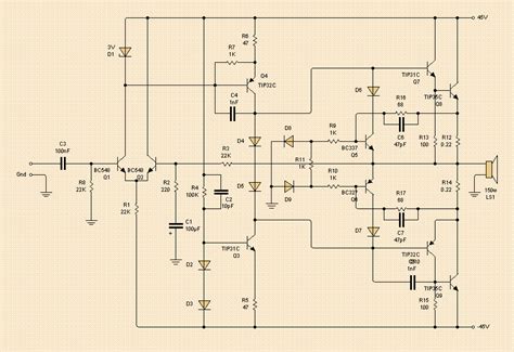 C And A Power Amplifier Circuit Diagram Care Kit