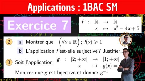 Lapplication réciproque dune bijection Les applications Exercice