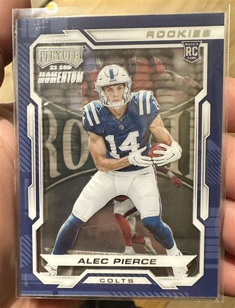 2022 Panini Chronicles Playoff Momentum Rookies PMR 19 Alec Pierce