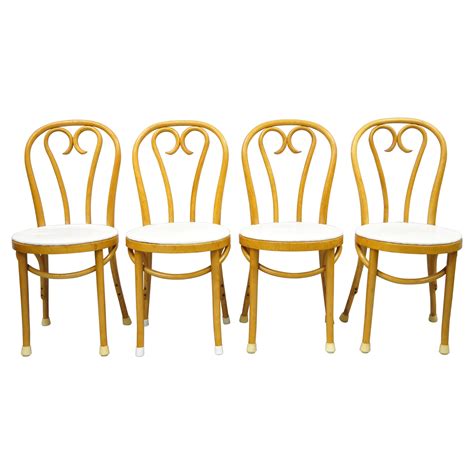 6 Vintage Bentwood Thonet Style Parlor Dining Cafe Bistro Chairs At 1stdibs