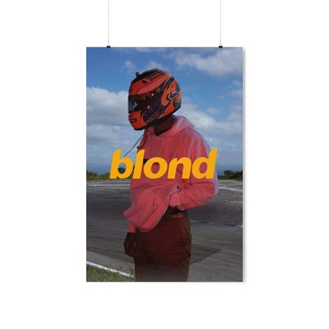 Frank Ocean Blonde Poster Etsy