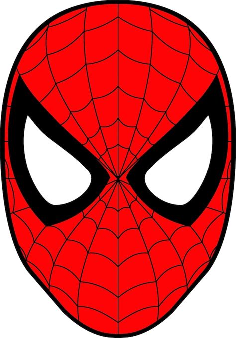 Spiderman Mask Superhero Svg Dxf Logo Scalable Silhouette