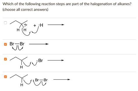 Solved Which Of The Following Reaction Steps Are Part Of The