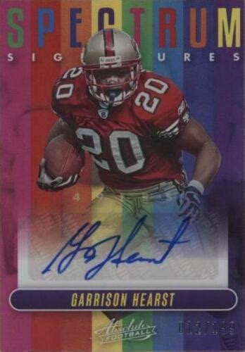 Las Mejores Ofertas En 2023 Panini Absolute Garrison Hearst SPEC GH EBay