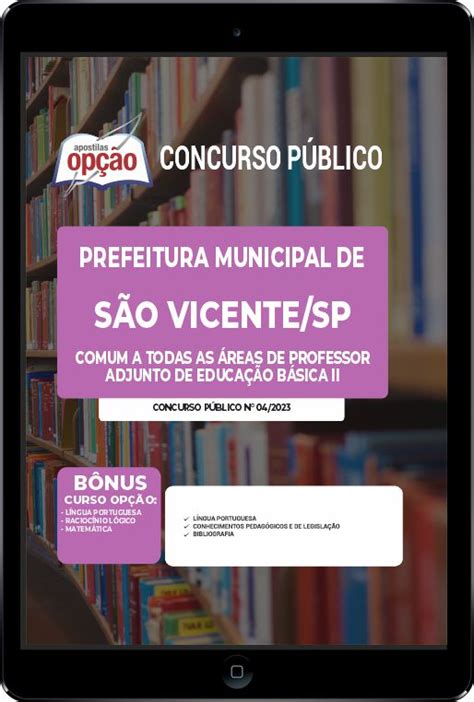 Prefeitura De S O Vicente Sp Em Pdf Comum Professor Adjunto De