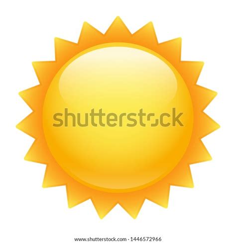 Weather Sun Emoji Symbol Summer Vacations Stock Vector (Royalty Free ...