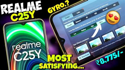 Realme C25Y BGMI PUBG Gaming Review With Gyro Graphics Heating FPS