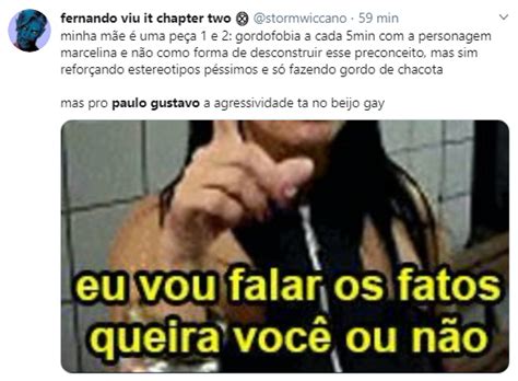 Paulo Gustavo é criticado após vetar beijo gay em filme Entretenimento Pleno News