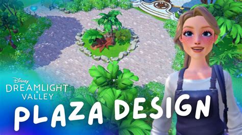 Designing The Plaza ⛲ Speed Build Tutorial Disney Dreamlight Valley