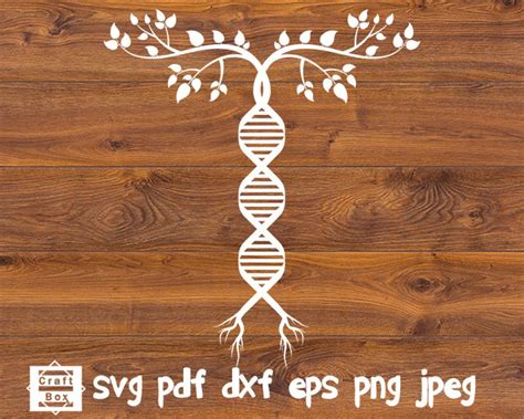 DNA Tree Svg Dna Svg Biology Svg Life Svg Genetics Svg Etsy