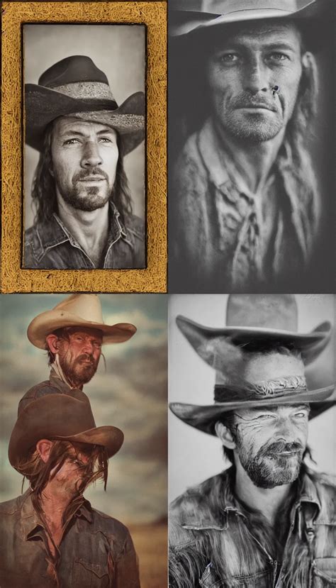 Photorealistic Portrait Of Cowboy Dutch Van Der Linde Stable