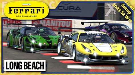 Ferrari GT3 Fixed Long Beach IRacing YouTube