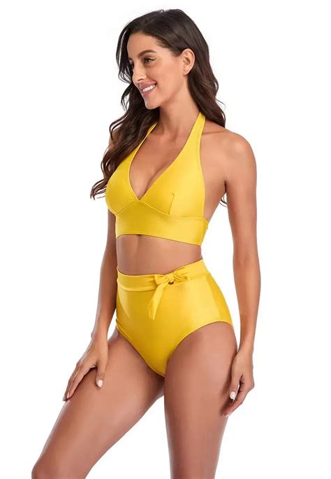 Buy Lycka Lyx European Lady Bikini Swimwear Yellow Online