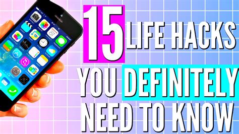 15 Life Hacks Everyone Should Know Youtube