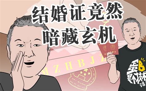 结婚证里那句提示你发现了吗 蛋解杂谈 蛋解杂谈 哔哩哔哩视频