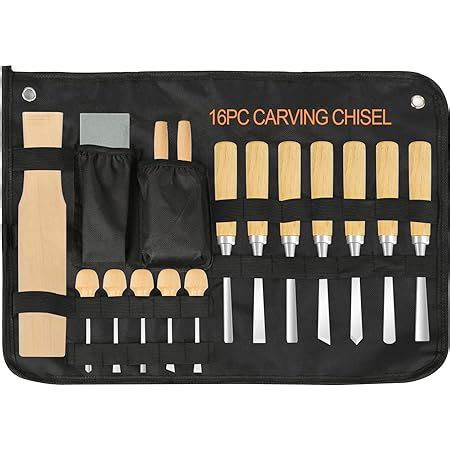 Vonhaus Pc Wood Carving Tool Set With Wood Knives Carving Tools