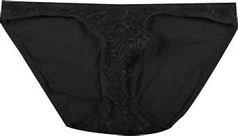 Men S Sexy Low Rise Lace Bikini Underwear Low Waisted Triangle Brief Bulge Pouch Breathable