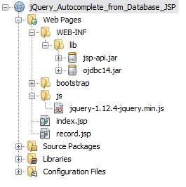 Complete Project Directory Structure Of Jquery Autocomplete From