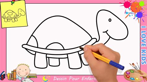 Comment Dessiner Une Tortue Facilement Etape Par Etape Pour Enfants 8