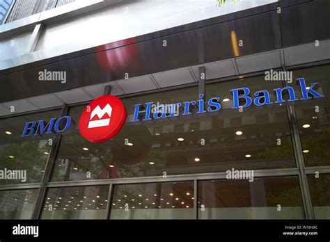 Logo Of The Bmo Harris Bank Chicago Il Usa Stock Photo Alamy