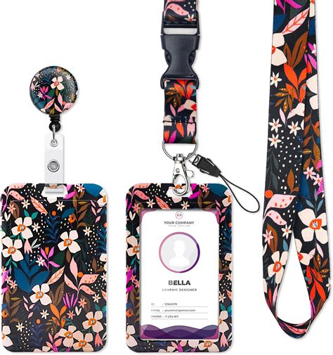 Amazon Retractable Lanyards With Id Badge Holder Rotatable Clips