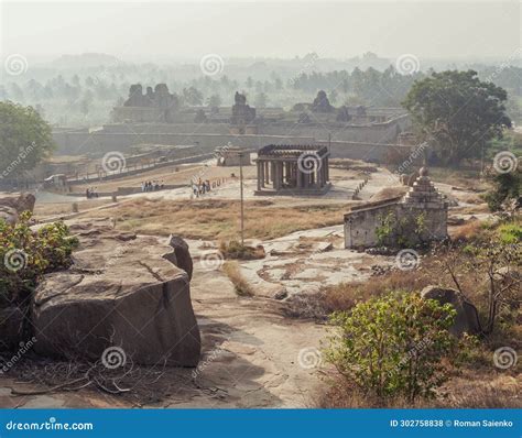 Hemakuta Hill Temple Complex. Hampi. India Stock Photo - Image of ...