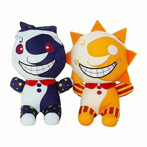 Buy 2 Pcs Sundrop Moondrop Fnaf Plush Toy Fnaf Clown Figure Cartoon