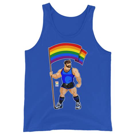 Adam Likes Gay Pride Flag Unisex Tank Top Shop Bobo Bear