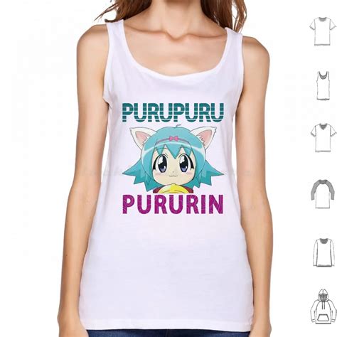 Pururin Tank Tops Vest Sleeveless Welcome Youkoso Anime Manga Pururin Puru Loli Hentai Puru