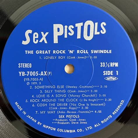 Yahoo オークション LP ROCK PUNK SEX PISTOLS THE GREAT ROCK N RO