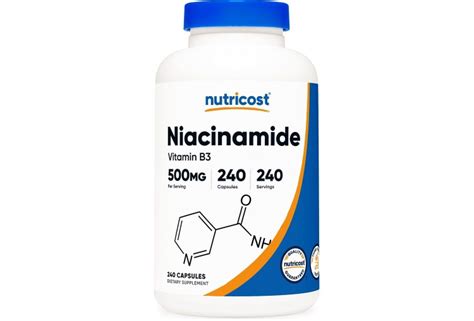 Nutricost Niacinamide Vitamin B Mg Capsules Bottles