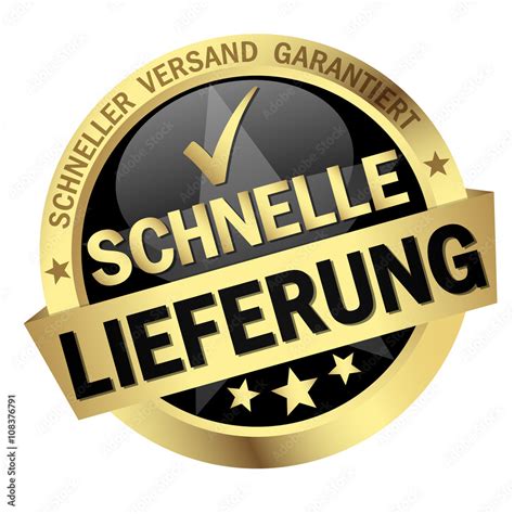 Button Schnelle Lieferung Stock Vector Adobe Stock