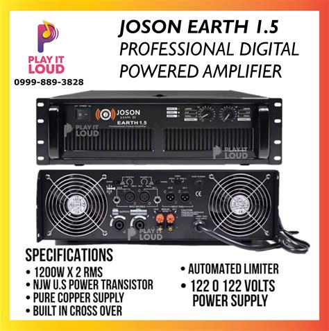 joson earth  professional digital powered amplifier  model