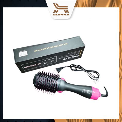 LH Hair Dryer 3 In 1 Negative Ion Hot Air Comb Dryer Curly Hair Straight Hair One Step Hairbrush
