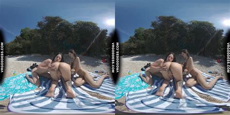 3 Babes On Nude European Beach Mini Lesbian Outdoor Vacation Orgy Matty Cheri Rebeka Ruby VR