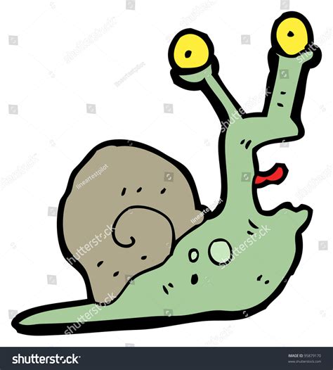 Crazy Snail Cartoon Stock Photo 95879170 Shutterstock