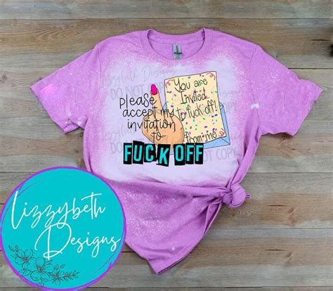 Invitation To Fuck Off Png Sublimation Design Etsy