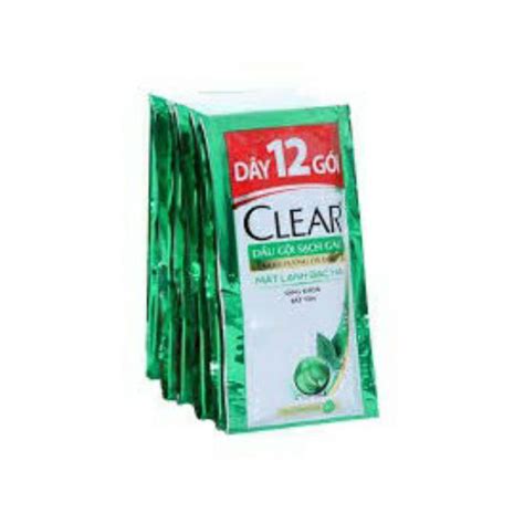 Dầu gội Clear bạc hà dây 10 gói | Shopee Việt Nam