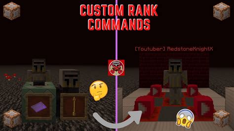 Command Block Tutorial Custom Rank Commands In Minecraft