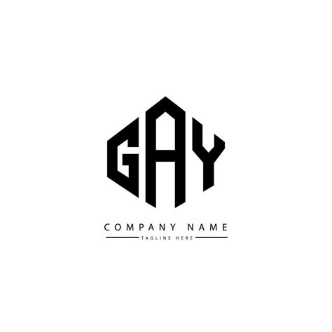 diseño de logotipo de letra gay con forma de polígono diseño de logotipo en forma de cubo y